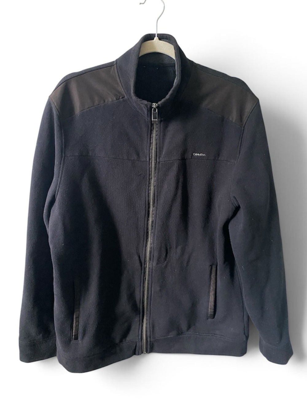 Men's Calvin Klein Black Zip-Front Fleece Jacket M
